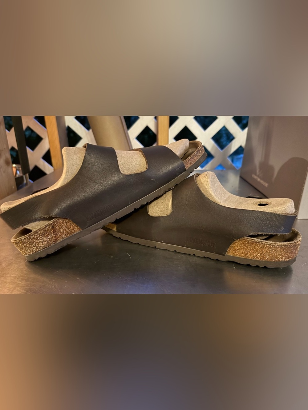 Birkenstock Brown Oiled Leather Milano Style EU42 - Picture 2 of 8